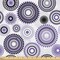 Ambesonne Purple and Black Fabric by The Yard, Scattered Round Big and Small with Mandala Inspired Design, Decorative Fabric for Upholstery and Home Accents, 3 Yards, Violet Black